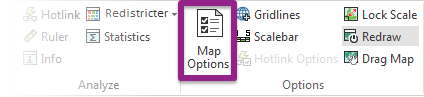 Map Options button
